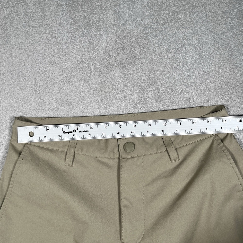 Rhone Mens Size 28 Golf Jogger Pants Khaki Beige Technical Stretch Ankle Zip - Picture 7 of 10